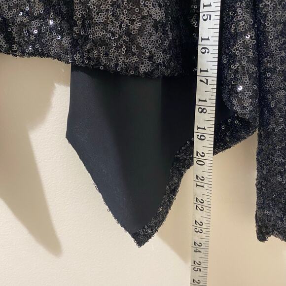 Yumi Kim Black Sequined Blazer Size Medium Party Sparkly - Picture 2 of 8
